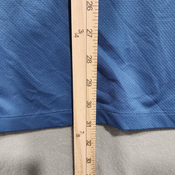 Nike Polo Shirt Mens XL Blue Solid Nike Dri-Fit Standard Fit Short Sleeve - Picture 9 of 16